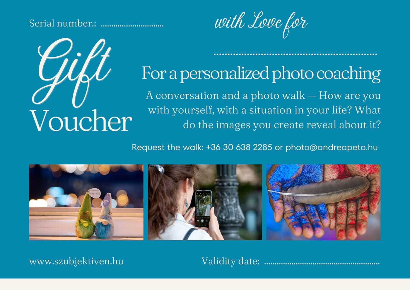 Ajándékutalvány páros fotóséta