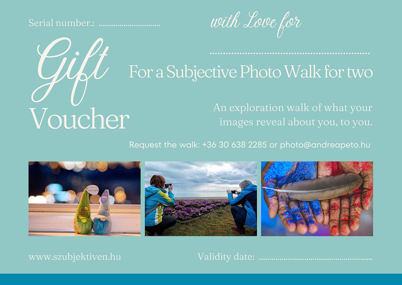 Ajándékutalvány egyéni fotóséta